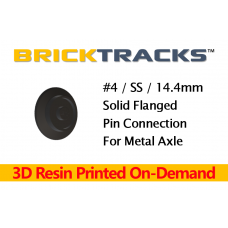 3D BrickTracks #4 Flanged Solid Wheel