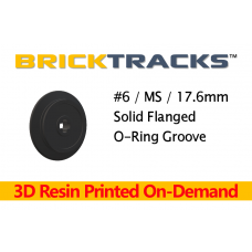 3D BrickTracks #6 Flanged Solid Wheel