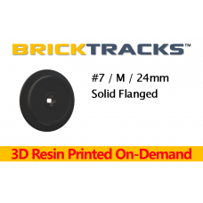3D BrickTracks #7 Flanged Solid Wheel