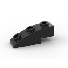 3D Slope Curved 3x1 with 3 studs